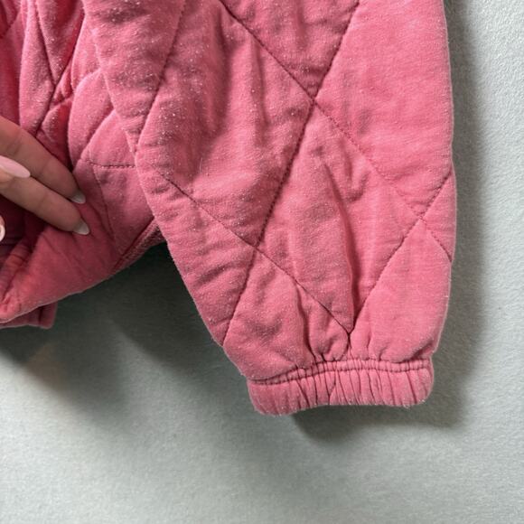 Maurices Coral/Pink Quilted Front Pockets Relaxed Fit 1/4 Zip Jacket Women’s XL - Picture 6 of 13